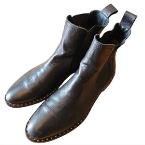 Maguire Leather  Boho Men's Moto Biker Ankle Black Boots Size EU 41.